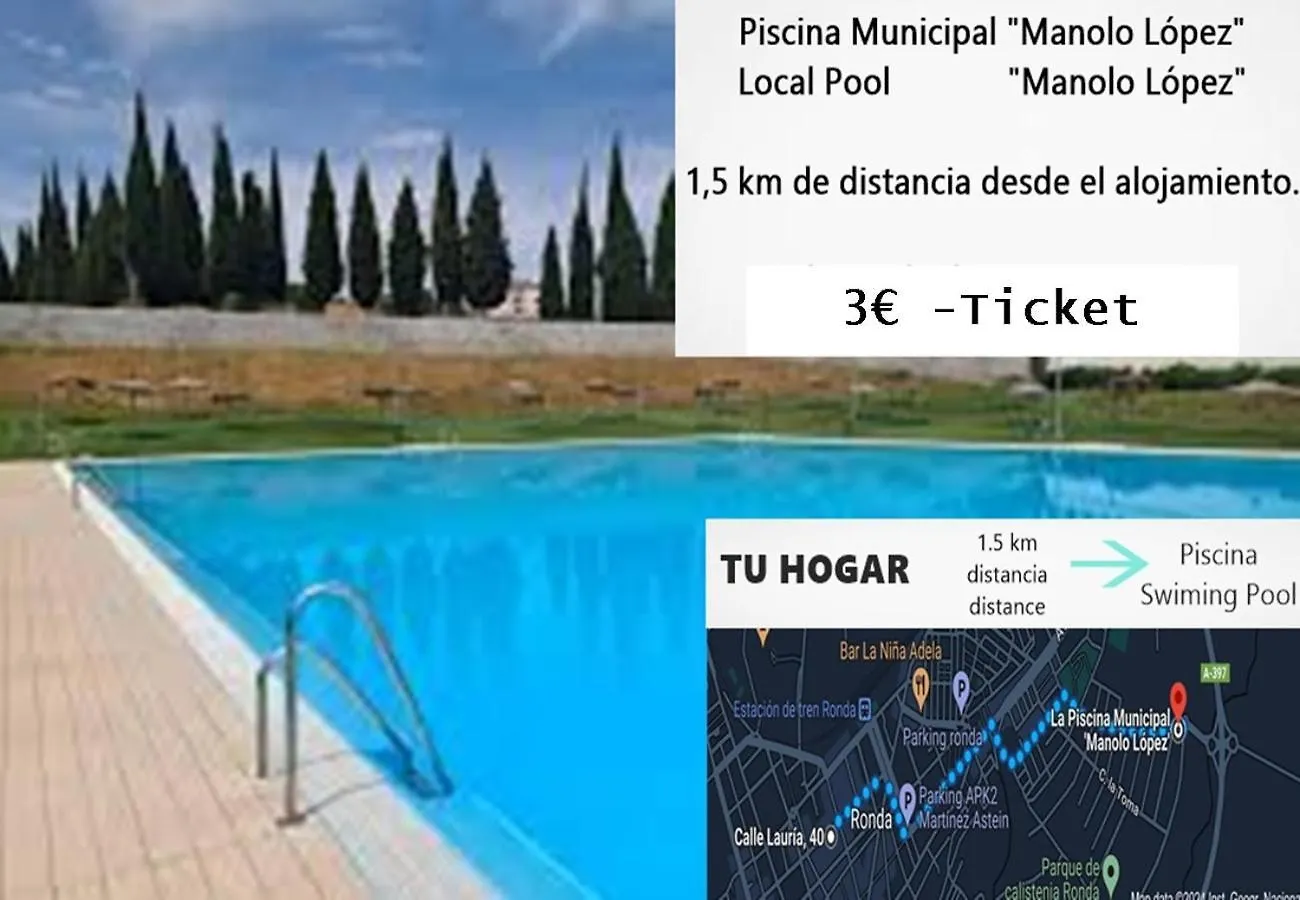 Alloggio in famiglia Appartamento Tu Hogar Desayuno, Parking Y Piscina Incluidos Ronda Spagna